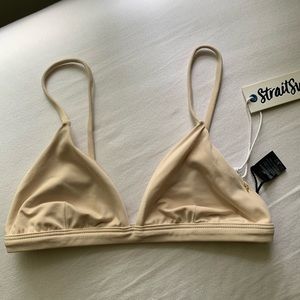 Beige bikini top (Australian brand)